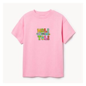 Holi Ki Toli Kids Pink T-Shirt